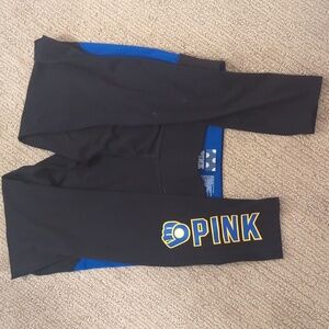 PINK Victoria's Secret Kids Black and Blue Leggings